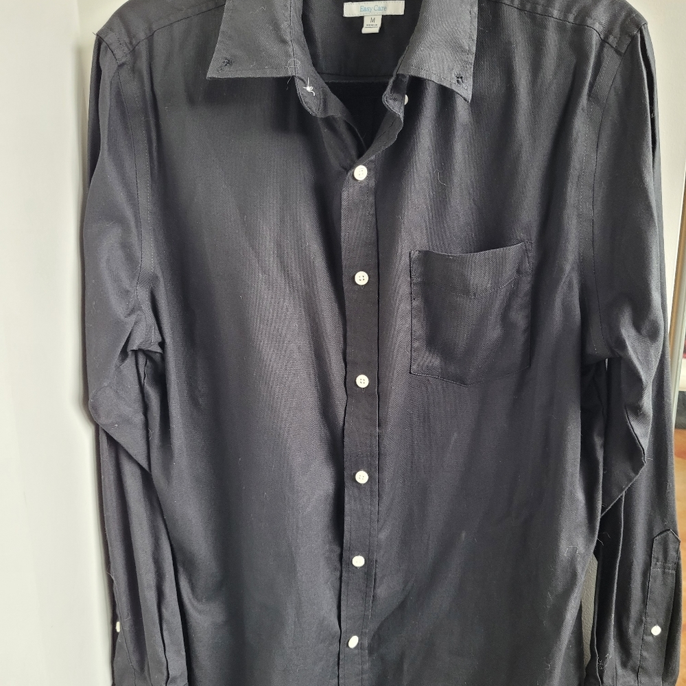 Plain Black Dress Shirt